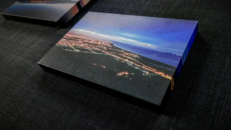 超輕量無框畫成品，夜景城市風景